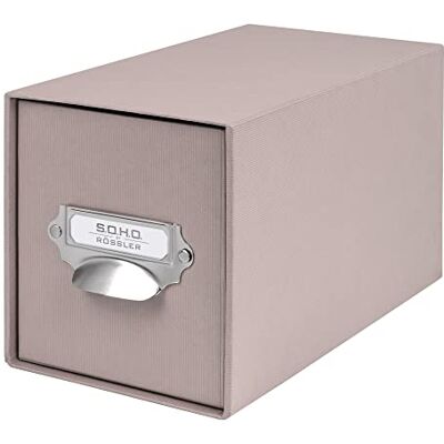 Rössler SOHO CD zásuvka úložný box se zásuvkou organizér se zásuvkou úložný box skladování a organizace (š x v x h): 143 x 158 x 261 mm 1 kus barva: šedá šedohnědá Rössler SOHO CD zásuvka úložný box se zásuvkou organizér se zásuvkou úložný box skladování a organizace (š x v x h): 143 x 158 x 261 mm 1 kus barva: šedá šedohnědá
