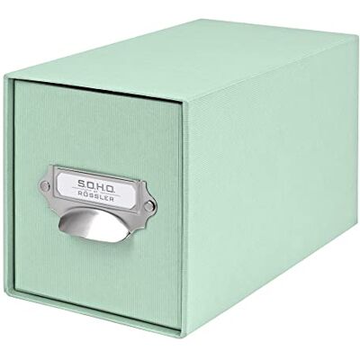 Rössler SOHO CD zásuvka úložný box se zásuvkou organizér se zásuvkou úložný box skladování a organizace (š x v x h): 143 x 158 x 261 mm 1 kus barva: zelená mátová Rössler SOHO CD zásuvka úložný box se zásuvkou organizér se zásuvkou úložný box skladování a organizace (š x v x h): 143 x 158 x 261 mm 1 kus barva: zelená mátová