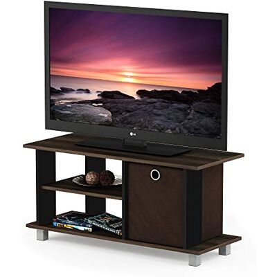 Furinno Columbia Vlašský ořech / Tmavě hnědá TV skříňka - TV stojan Furinno Columbia Vlašský ořech / Tmavě hnědá TV skříňka - TV stojan