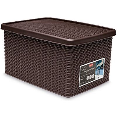 Stefanplast 30011 víceúčelové nádoby, uložení, v ratanovém vzhledu z plastu, 29 x 39 x 21 cm Stefanplast 30011 víceúčelové nádoby, uložení, v ratanovém vzhledu z plastu, 29 x 39 x 21 cm
