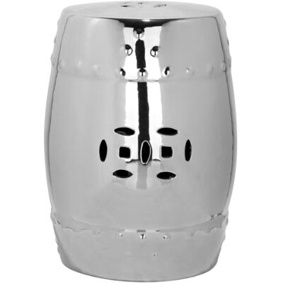 Safavieh Modern Ceramic Garden Stool, stříbrný, 35 X 35 X 45 Safavieh Modern Ceramic Garden Stool, stříbrný, 35 X 35 X 45