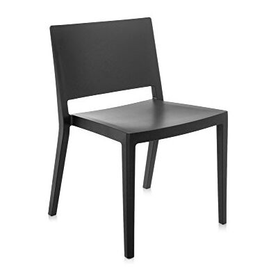 Kartell Lizz Mat Essstühle, Plastik, schwarz, 52 x 74.5 x 50 cm, 2 Stück Kartell Lizz Mat Essstühle, Plastik, schwarz, 52 x 74.5 x 50 cm, 2 Stück