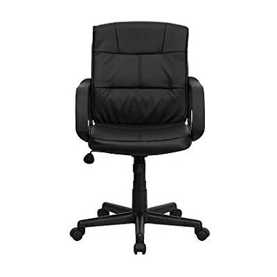 Flash Furniture mid-Back schwarz Leder Swivel Aufgabe Stuhl mit Nylon Arme Flash Furniture mid-Back schwarz Leder Swivel Aufgabe Stuhl mit Nylon Arme