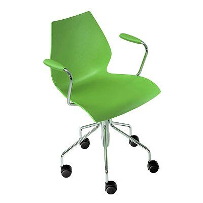 Kartell 2877VV otočná židle Maui zelená Kartell 2877VV otočná židle Maui zelená