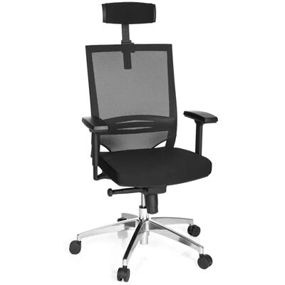 hjh OFFICE 657260 Profi kancelářská židle Porto MAX High látka/síťovina černá, ergonomická otočná židle, testováno GS TÜV Süd podle DIN EN 1335-1, 1335-2 hjh OFFICE 657260 Profi kancelářská židle Porto MAX High látka/síťovina černá, ergonomická otočná židle, testováno GS TÜV Süd podle DIN EN 1335-1, 1335-2