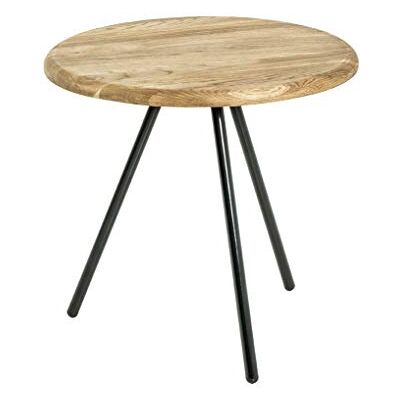 HAKU Servírovací stolek kulatý dub masivní dřevo kov podstavec černý kulatý konferenční stolek stolek stolek rozměry: V 40 x Ø 40 cm Styl: Tradiční HAKU Servírovací stolek kulatý dub masivní dřevo kov podstavec černý kulatý konferenční stolek stolek stolek rozměry: V 40 x Ø 40 cm Styl: Tradiční