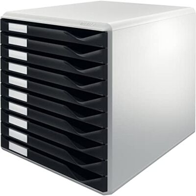 Leitz Sada formulářů s 10 zásuvkami, sada zásuvek pro uložení dokumentů a formulářů, černá, 52810095 Leitz Sada formulářů s 10 zásuvkami, sada zásuvek pro uložení dokumentů a formulářů, černá, 52810095
