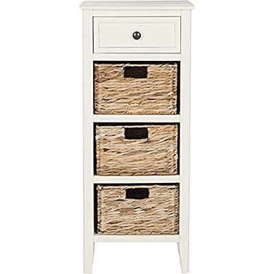 Safavieh Moderní Wooden Accent Table, v Distressed and White, 30 X 38 X 90, 93 Safavieh Moderní Wooden Accent Table, v Distressed and White, 30 X 38 X 90, 93