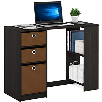 Moderní psací stůl Furinno Jaya - Úspora místa, Espresso Moderní psací stůl Furinno Jaya - Úspora místa, Espresso