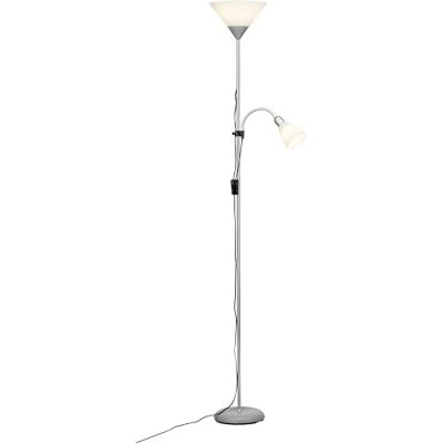 Brilliant Lampa Spari stropní svítilna čtecí rameno stříbrná/bílá 1x A60, E27, 60 W, vhodné pro normální žárovky (není součástí dodávky) S mezišňůrovým spínačem Brilliant Lampa Spari stropní svítilna čtecí rameno stříbrná/bílá 1x A60, E27, 60 W, vhodné pro normální žárovky (není součástí dodávky) S mezišňůrovým spínačem