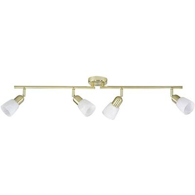 Brilliant Lampa Sofia Spotrohr 4flg mosaz/bílý alabaster 4x D45, E14, 40 W, vhodné pro žárovky kapky (není součástí dodávky) Paže otočná/hlavy otočné Brilliant Lampa Sofia Spotrohr 4flg mosaz/bílý alabaster 4x D45, E14, 40 W, vhodné pro žárovky kapky (není součástí dodávky) Paže otočná/hlavy otočné