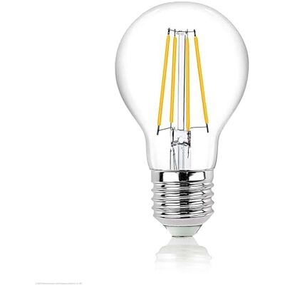 Hellum 206500 LED-Filamentová žárovka A60, E27, 4,2 W, stmívatelná, odpovídá 40 W, 470 lumenů, jasná, teplá bílá 2700 K, úhel vyzařování 330°, 25000 hodin, vnitřní a vnější Hellum 206500 LED-Filamentová žárovka A60, E27, 4,2 W, stmívatelná, odpovídá 40 W, 470 lumenů, jasná, teplá bílá 2700 K, úhel vyzařování 330°, 25000 hodin, vnitřní a vnější