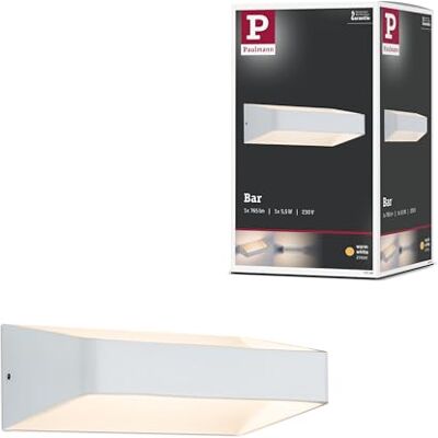 Paulmann 70790 LED nástěnné svítidlo Barr moderní nástěnná lampa LED nástěnné osvětlení 5,5 W světelné akcenty bílé světelné efekty 2700 K teplá bílá Paulmann 70790 LED nástěnné svítidlo Barr moderní nástěnná lampa LED nástěnné osvětlení 5,5 W světelné akcenty bílé světelné efekty 2700 K teplá bílá