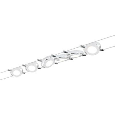 Paulmann 941.06 Lanový systém RoundMac Set rozšiřitelná teplá bílá 6x4W LED bílá matná 94106 lano světlo visící lampa Paulmann 941.06 Lanový systém RoundMac Set rozšiřitelná teplá bílá 6x4W LED bílá matná 94106 lano světlo visící lampa