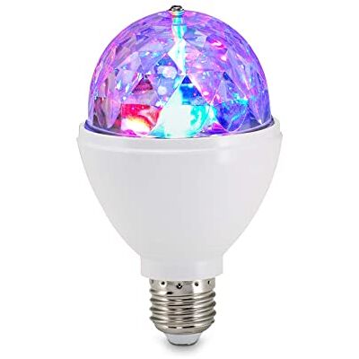 BRILONER LED párty světlo - RGB efekty, automatická rotace, 3W LED žárovka BRILONER LED párty světlo - RGB efekty, automatická rotace, 3W LED žárovka