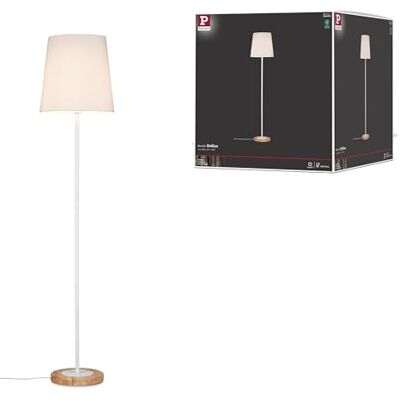 Paulmann 79634 Neordic Stellan Stojací lampa max. 1x20W Stojací lampa pro E27 žárovky Stojací svítidlo se stínítkem bílá/dřevo 230 V bez žárovky Paulmann 79634 Neordic Stellan Stojací lampa max. 1x20W Stojací lampa pro E27 žárovky Stojací svítidlo se stínítkem bílá/dřevo 230 V bez žárovky
