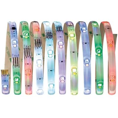 Paulmann 70696 Digitální LED páska sada RGBW 3 m LED pásek 11,8 W světelný pásek s funkcí změny barvy světelný pásek vč. dálkového ovládání, bílá Paulmann 70696 Digitální LED páska sada RGBW 3 m LED pásek 11,8 W světelný pásek s funkcí změny barvy světelný pásek vč. dálkového ovládání, bílá