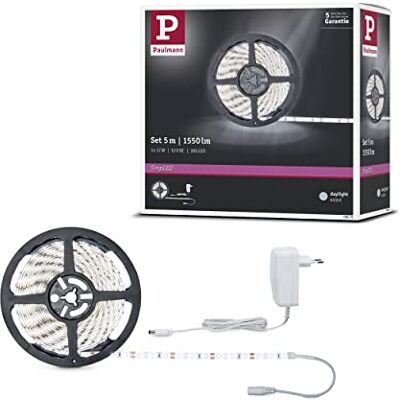 Paulmann FN SimpLED Stripe sada 5 m bílé denní světlo 17 W 230/12 V DC bílá kov Kst. Paulmann FN SimpLED Stripe sada 5 m bílé denní světlo 17 W 230/12 V DC bílá kov Kst.