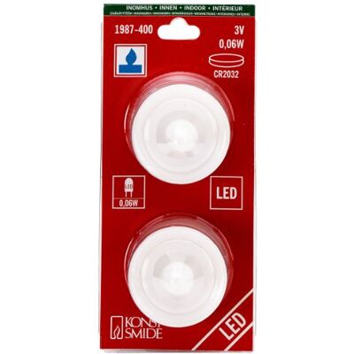 Konstsmide LED Teelicht 2er Set, klein, 2 blaue Dioden, batteriebetrieben, Innen, 2 x CR2032 3V (inkl.) 1987-400 Konstsmide LED Teelicht 2er Set, klein, 2 blaue Dioden, batteriebetrieben, Innen, 2 x CR2032 3V (inkl.) 1987-400