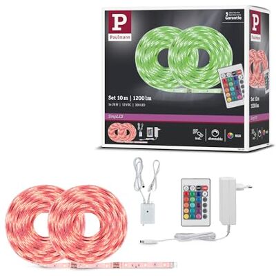 Paulmann 789. 80 Simp LED Strip Set LED Stripe 28 W světelný pásek s povrchovou úpravou, RGB, 10 m Paulmann 789. 80 Simp LED Strip Set LED Stripe 28 W světelný pásek s povrchovou úpravou, RGB, 10 m