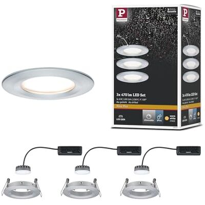 Paulmann 939. 01 vestavné svítidlo LED Coin Slim IP44 kulaté 6,8 W Alu 3dílná sada stmívatelná IP44 Paulmann 939. 01 vestavné svítidlo LED Coin Slim IP44 kulaté 6,8 W Alu 3dílná sada stmívatelná IP44