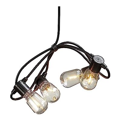Konstsmide LED pivní zahradní řetěz, čirý, 20 jasných žárovek / 40 jantarových diod, 6V venkovní trafa, černý kabel 2386-800 Konstsmide LED pivní zahradní řetěz, čirý, 20 jasných žárovek / 40 jantarových diod, 6V venkovní trafa, černý kabel 2386-800