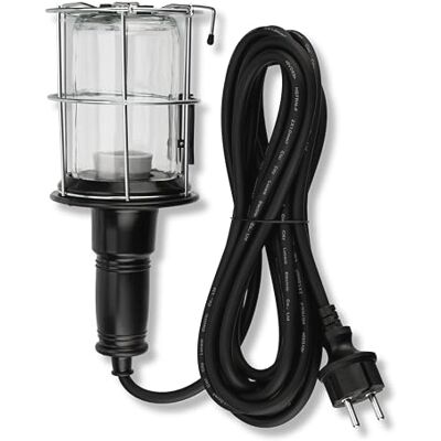 REV Ruční svítilna stavební lampa E27 (bez světelného zdroje), 5m kabel, stříbrná REV Ruční svítilna stavební lampa E27 (bez světelného zdroje), 5m kabel, stříbrná