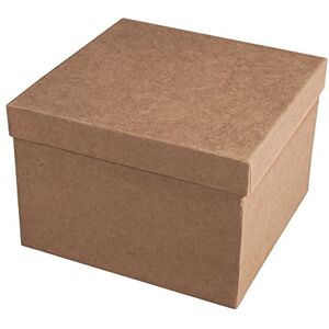 Rayher HOBBY Pappmaché Box, čtvercová, 15,5 x 15,5 x 10,5 cm, krabička s víkem, certifikováno FSC, pro úpravu a zdobení, 71754000, hnědá Rayher HOBBY Pappmaché Box, čtvercová, 15,5 x 15,5 x 10,5 cm, krabička s víkem, certifikováno FSC, pro úpravu a zdobení, 71754000, hnědá