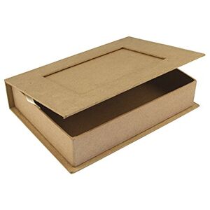 Rayher HOBBY  71747000 krabička na knihy, papírmaché, certifikováno FSC, 22,8 x 16 x 5 cm (D x Š x V), dárková krabička, foto box ve tvaru knihy, přírodní, bílá Rayher HOBBY  71747000 krabička na knihy, papírmaché, certifikováno FSC, 22,8 x 16 x 5 cm (D x Š x V), dárková krabička, foto box ve tvaru knihy, přírodní, bílá