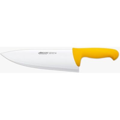 Arcos Nůž na maso Cleaver čepel z ušlechtilé oceli 28 cm rukojeť z Odolný a hygienický se systémem rozpoznání barev. Rukojeť z polypropylenu. Série 2900. Žlutá. Arcos Nůž na maso Cleaver čepel z ušlechtilé oceli 28 cm rukojeť z Odolný a hygienický se systémem rozpoznání barev. Rukojeť z polypropylenu. Série 2900. Žlutá.