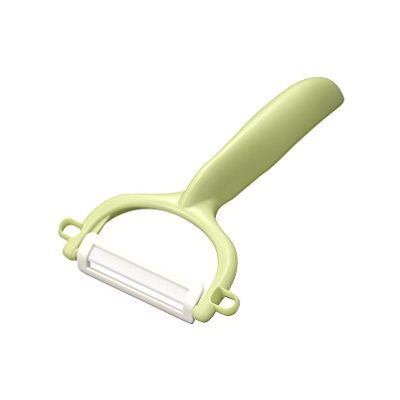 Kyocera Úsporná škrabka zelená čepel s dvojitým ostřím: 4 cm extra ostrá škrabka čistá loupání zeleniny a ovoce škrabka na ovoce vhodná do myčky víceúčelový kráječ zeleniny Kyocera Úsporná škrabka zelená čepel s dvojitým ostřím: 4 cm extra ostrá škrabka čistá loupání zeleniny a ovoce škrabka na ovoce vhodná do myčky víceúčelový kráječ zeleniny