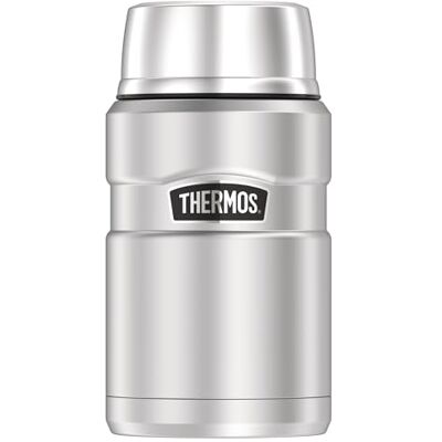 Thermos STAINLESS KING Termonádoba 0,71 l, 14 h horká, nerezová ocel 24h studená, absolutně těsná, izolační nádoba z ušlechtilé oceli na jídlo, se lžící, nádoba na oběd na polévky a jídla Thermos STAINLESS KING Termonádoba 0,71 l, 14 h horká, nerezová ocel 24h studená, absolutně těsná, izolační nádoba z ušlechtilé oceli na jídlo, se lžící, nádoba na oběd na polévky a jídla