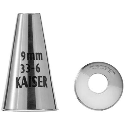 Kaiser Rozteč otvoru 9 mm, zdobicí tyč, nerezová ocel, bez záhybů a okrajů, stříbrná Kaiser Rozteč otvoru 9 mm, zdobicí tyč, nerezová ocel, bez záhybů a okrajů, stříbrná