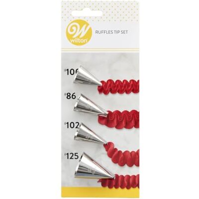 Wilton Decorating Tip sada zdobítek, Ruffles #86 #100 #102 #125 Wilton Decorating Tip sada zdobítek, Ruffles #86 #100 #102 #125
