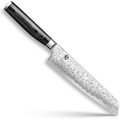 KAI Shun Premier Tim Mälzer Minamo japonský univerzální nůž 15,0 cm délka čepele VG-MAX jádrová ocel s 32 vrstvami damaškové oceli, 61 HRC dřevo Pakka ruční výroba Vyrobeno v Japonsku, KAI Shun Premier Tim Mälzer Minamo japonský univerzální nůž 15,0 cm délka čepele VG-MAX jádrová ocel s 32 vrstvami damaškové oceli, 61 HRC dřevo Pakka ruční výroba Vyrobeno v Japonsku,