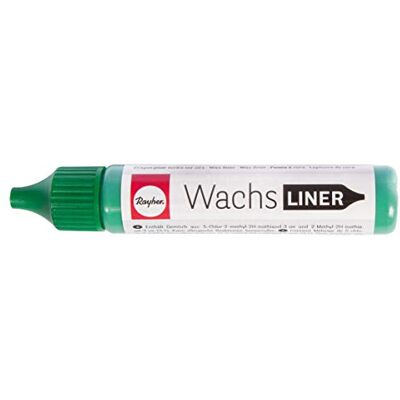Rayher HOBBY 31500430 vosková linka, zelená, láhev 30 ml, k malování svíček, vosková tužka, tekutý vosk pro malování přímo z láhve, piniová zelená Rayher HOBBY 31500430 vosková linka, zelená, láhev 30 ml, k malování svíček, vosková tužka, tekutý vosk pro malování přímo z láhve, piniová zelená
