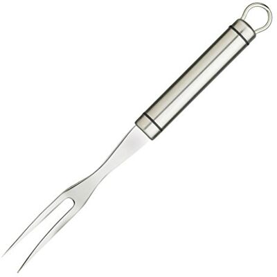 KitchenCraft Profesionální vidlička na maso, ušlechtilá ocel, krátká oválná rukojeť, vhodná do myčky, stříbrná, délka 25 cm, 1 kus KitchenCraft Profesionální vidlička na maso, ušlechtilá ocel, krátká oválná rukojeť, vhodná do myčky, stříbrná, délka 25 cm, 1 kus