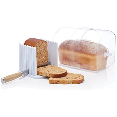 KitchenCraft Chlebník , rozšířitelný, průhledný plast, se vzduchovými ventily, vytahovací až na 37 cm KitchenCraft Chlebník , rozšířitelný, průhledný plast, se vzduchovými ventily, vytahovací až na 37 cm