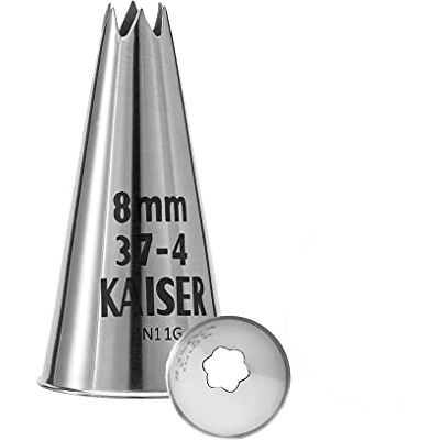 Kaiser Hvězda 8 mm, zdobicí tyč, nerezová ocel, bez záhybů a okrajů, stříbrná Kaiser Hvězda 8 mm, zdobicí tyč, nerezová ocel, bez záhybů a okrajů, stříbrná