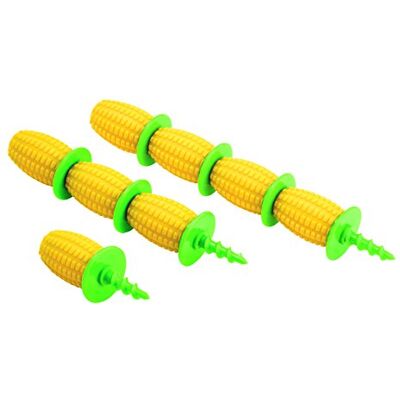 KUHN RIKON Sada vidliček na kukuřici 8 ks, plast, žlutá/zelená KUHN RIKON Sada vidliček na kukuřici 8 ks, plast, žlutá/zelená
