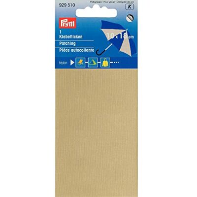 Prym Nylonové záplaty samolepicí 18 x 10 cm oblečení do deště stan oprava kempu, barva: béžová Prym Nylonové záplaty samolepicí 18 x 10 cm oblečení do deště stan oprava kempu, barva: béžová