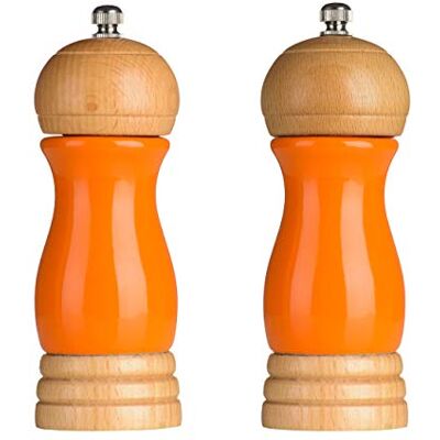 Premier Housewares kaučukové dřevo slánka a mlýnek na pepř Premier Housewares kaučukové dřevo slánka a mlýnek na pepř