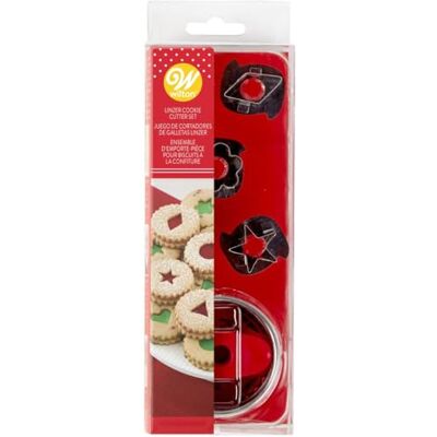 Wilton Linzer Cookie Cutter Set vykrajovací formy, Vánoce, Set/7 Wilton Linzer Cookie Cutter Set vykrajovací formy, Vánoce, Set/7