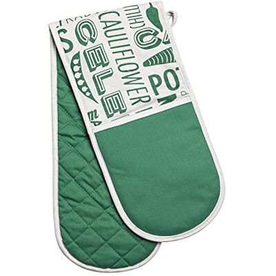 Premier Housewares Premier Beistelltisch Housewares mit Porter Bierbrauset Doppelter Ofenhandschuh mit Herzmuster aus Pailletten Green 100% Baumwolle Premier Housewares Premier Beistelltisch Housewares mit Porter Bierbrauset Doppelter Ofenhandschuh mit Herzmuster aus Pailletten Green 100% Baumwolle