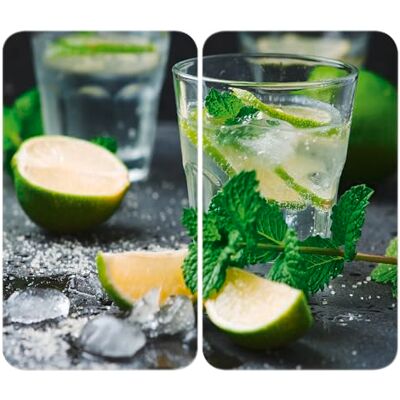 Wenko Krycí deska na sporák Universal Mod. Mojito, výškově nastavitelná pro všechny typy sporáků, prkénko na krájení a ochrana proti stříkání, sklo, 30 x 52 cm, 2dílná Wenko Krycí deska na sporák Universal Mod. Mojito, výškově nastavitelná pro všechny typy sporáků, prkénko na krájení a ochrana proti stříkání, sklo, 30 x 52 cm, 2dílná
