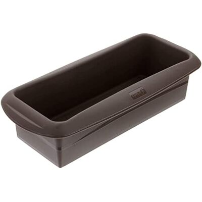 Lurch FlexiForm forma na krabičku, forma na pečení chleba ze 100% platinového silikonu bez BPA, 25 x 9 cm, hnědá Lurch FlexiForm forma na krabičku, forma na pečení chleba ze 100% platinového silikonu bez BPA, 25 x 9 cm, hnědá