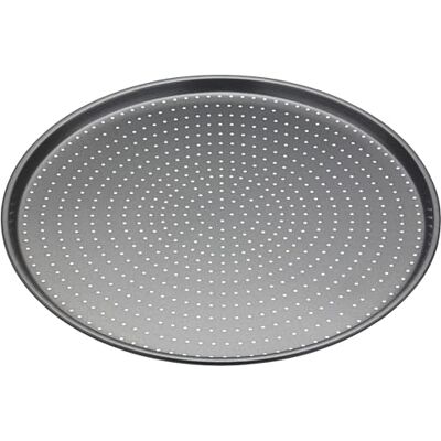 Master Class MasterClass Crusty Bake nepřilnavý plech na pizzu s nepřilnavým povrchem bez PTFE, PFOA a BPA, robustní 1 mm silná uhlíková ocel, 32 cm, opláštěný, šedý Master Class MasterClass Crusty Bake nepřilnavý plech na pizzu s nepřilnavým povrchem bez PTFE, PFOA a BPA, robustní 1 mm silná uhlíková ocel, 32 cm, opláštěný, šedý