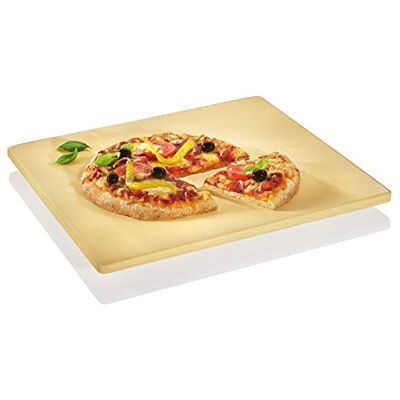 KÜCHENPROFI Profesionální kámen na pizzu, cordierit, 40,5 cm Vhodné do trouby a grilu, křupavá pizza v kamenných pecích, slaný koláč, chléb, obzvlášť silný cordieritový kámen KÜCHENPROFI Profesionální kámen na pizzu, cordierit, 40,5 cm Vhodné do trouby a grilu, křupavá pizza v kamenných pecích, slaný koláč, chléb, obzvlášť silný cordieritový kámen