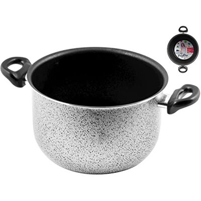 Home Pánve 2 rukojeti Hliník 26cm Sůl Pepř - Kuchyňské náčiní Home Pánve 2 rukojeti Hliník 26cm Sůl Pepř - Kuchyňské náčiní