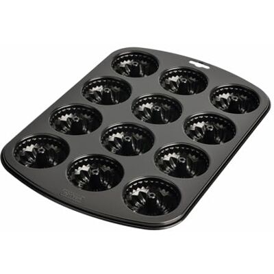 Kaiser Muffinová pánev Inspiration Gugelhupf, pro 12 muffinů, nepřilnaná standardní velikost, krátká doba pečení pro sladké a slané recepty, 38 x 27 cm Kaiser Muffinová pánev Inspiration Gugelhupf, pro 12 muffinů, nepřilnaná standardní velikost, krátká doba pečení pro sladké a slané recepty, 38 x 27 cm